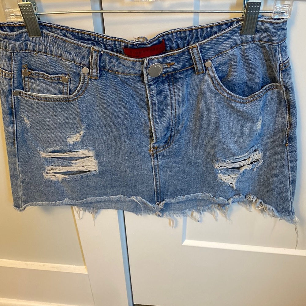 Jean Skirt - size L